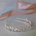 Silver Color Headband Hairband Vintage Headpiece For Bride Bridesmaids Headdress Tiara Bridal Jewelry Wedding Hair Accessories