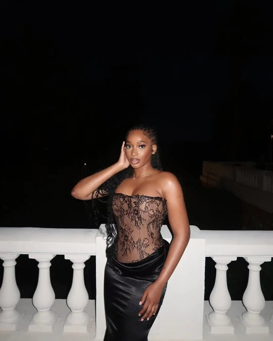 Black Color Women Sexy Lace Strapless Long Bandage Dress Celebrate Fashion Nightclub Party Birthday Outfit New Style