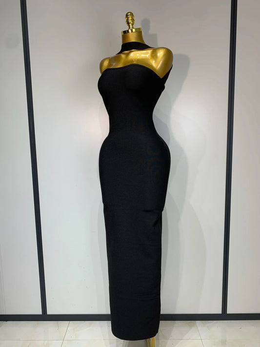 Women Sexy Backless Bodycon Bandage Dress Sleeveless Maxi Long Elegant Dresses Luxury Birthday Dress Club Party Outfit