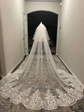 2 Layer Wedding Veil, Ivory Bridal Veil 137
