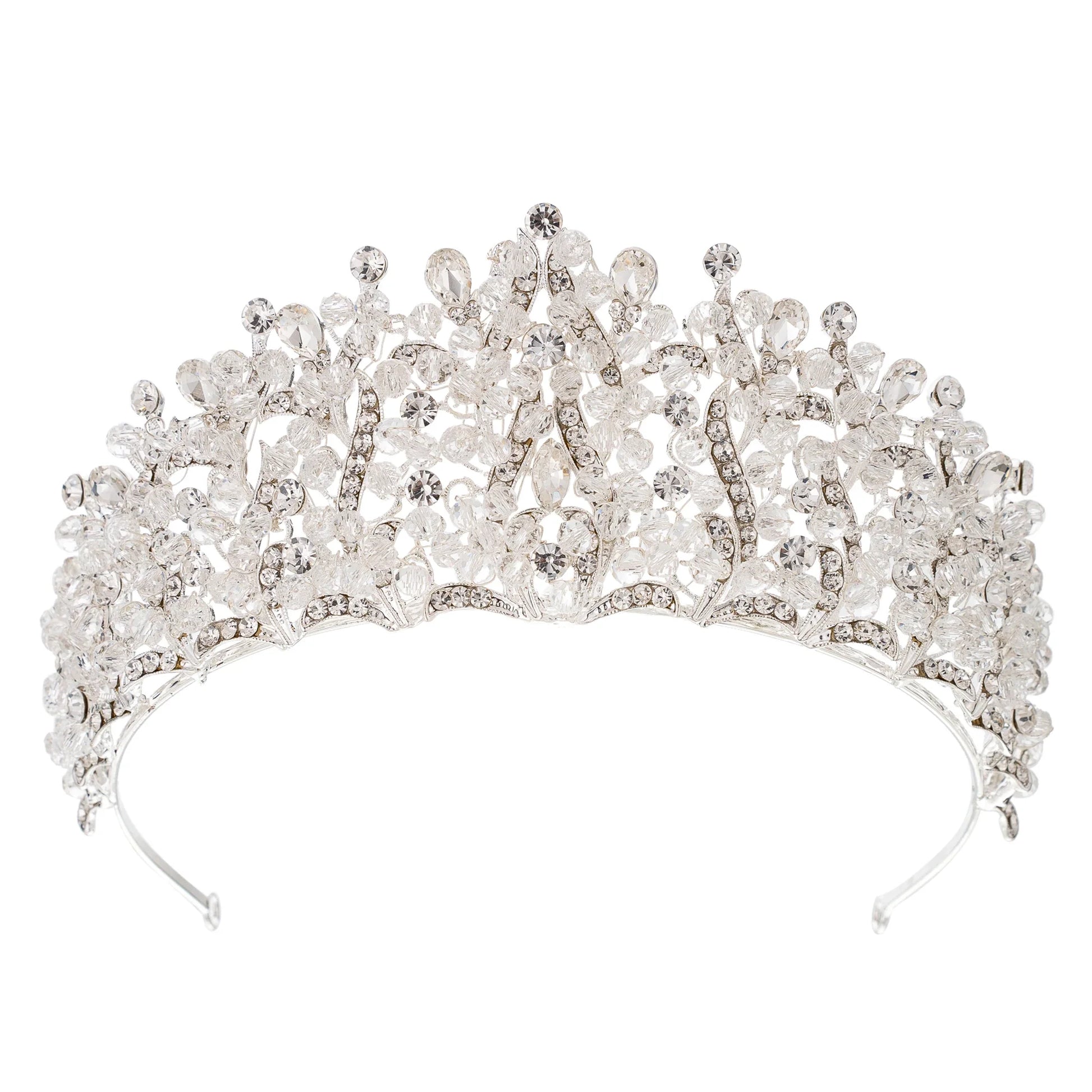 Crystal Crowns For Women Princess Queen Bridal Tiara Crown For Wedding Bride Headpieces Pageant Party Prom Hair Jewelry Diadem as picture 3