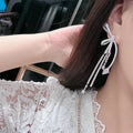 Star Long AAA Zircon Bridal Earrings CZ Cubic Zirconia Wedding Earring For Brides Accessories Women Birthday Gift Jewelry