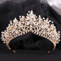Baroque Crowns And Tiaras For Wedding Bride Headdress Crystal Princess Queen Crowns For Women Pageant Prom Bridal Tiara Jewelry