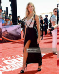 Celebrity Red Carpet Evening Party Dress Women Sleeveless Sexy Strap V-Neck Shinning Crystal Bodycon Long Bandage Dress