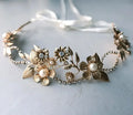 Wedding Hair Accessories Leaf Pearl Headband Gold Color Baroque Vintage Hairband For Bride Women Headpieces Crown Bridal Jewelry e