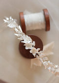 Wedding Accessories Long Hair Comb Pin Porcelain Flower Hairpins For Brides Women Leaf Headband Headpieces Bridal Jewelry