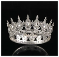 Princess Queen Crowns For Women Wedding Bridal Headdress Baroque Round Tiaras Crowns For Pageant Birthday Party Hair Jewelry as pic 5