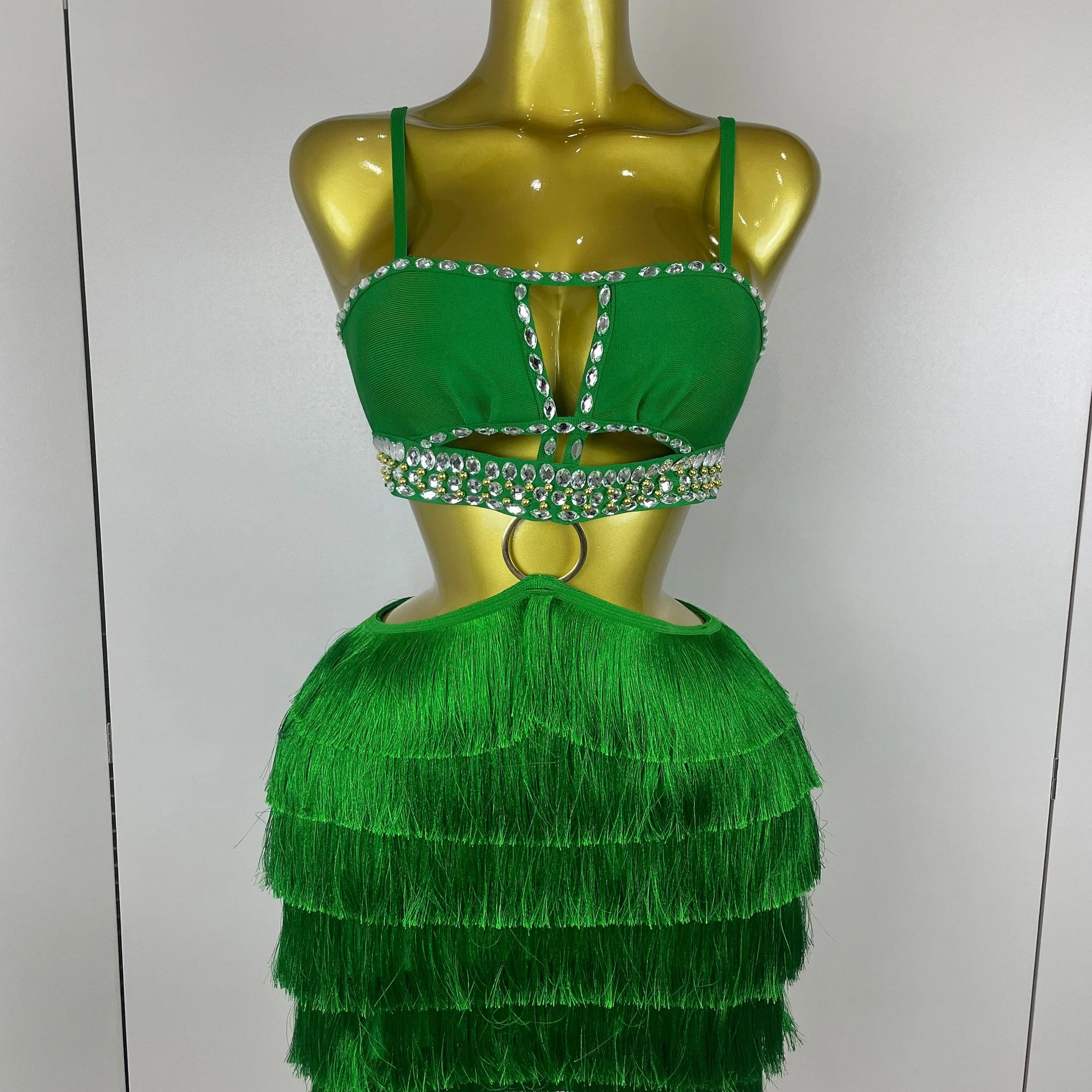 Women Sexy Green Sling Backless Dress Bodycon Bandage Dress Celebrity Elegant Evening Club Luxury Birthday Party Dresses green