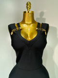 Women Black Elegant Bandage Dress Sexy Sleeveless Bodycon Evening Party Club Luxury Birthday Dress Wedding Guest Gown