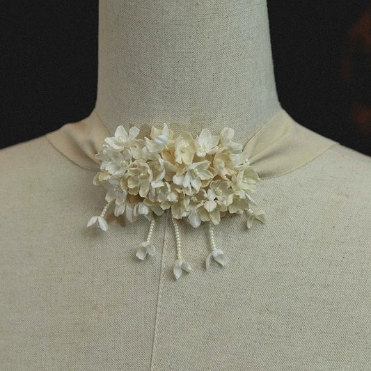Flower Headband Headpiece Pearl Floral Hairband For Brides Women Headwear Headdress Bridal Jewelry Wedding Hair Accessories