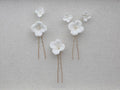 Porcelain Flower Head Pieces Freshwater Pearl Hairpins For Brides Bridesmaids Hair Pins Clips Wedding Accessories Bridal Jewelry gold a