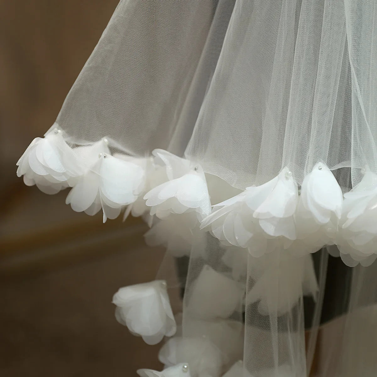 Flower Floral Bridal Veil Lace Wedding Veils For Evening Dinner Party Dress Women Girl Gift Hair Accessories Brides Jewelry