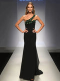 Shining Diamond Women Long Dresses Fashion One Shoulder Sleeveless Bandage Vestidos Female Bodycon Evening Cocktail Party Gowns