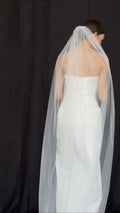 Soft Single Layer Simple Wedding Veil for Brides Lightweight Bridal Headwear