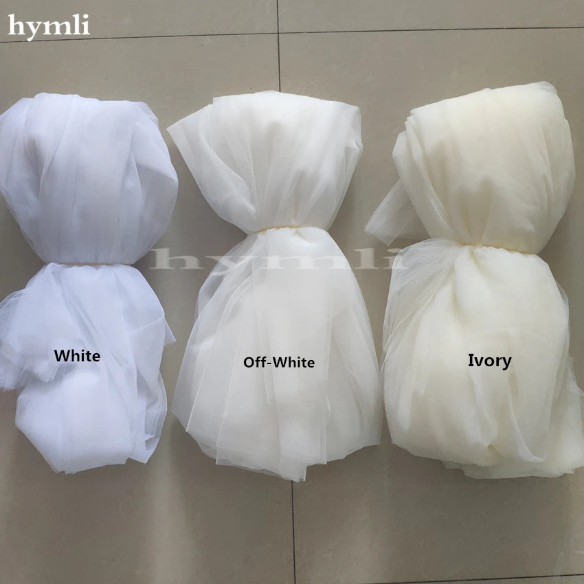 Tulle Cape Veil, 200cm, 250cm, 300cm, 350cm, 400cm, 500cm, Long in White, Off White, Ivory, Black, Champagne