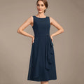 Customized Mother of Dresses Crystal Vintage A Line Evening Gowns Knee Length Elegant Bride Party Dress robes invitée mariage
