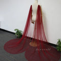 Detachable Wine Red Tulle Bridal Wings , Beach Bridal Cape Veil , Shoulder Wing, Minimalist Wedding Cape