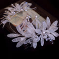 Bridal Hair Jewelry Flower Headband Hairband Silver Color Headpiece Crown For Bride Women Headdress Headwear Wedding Accessories