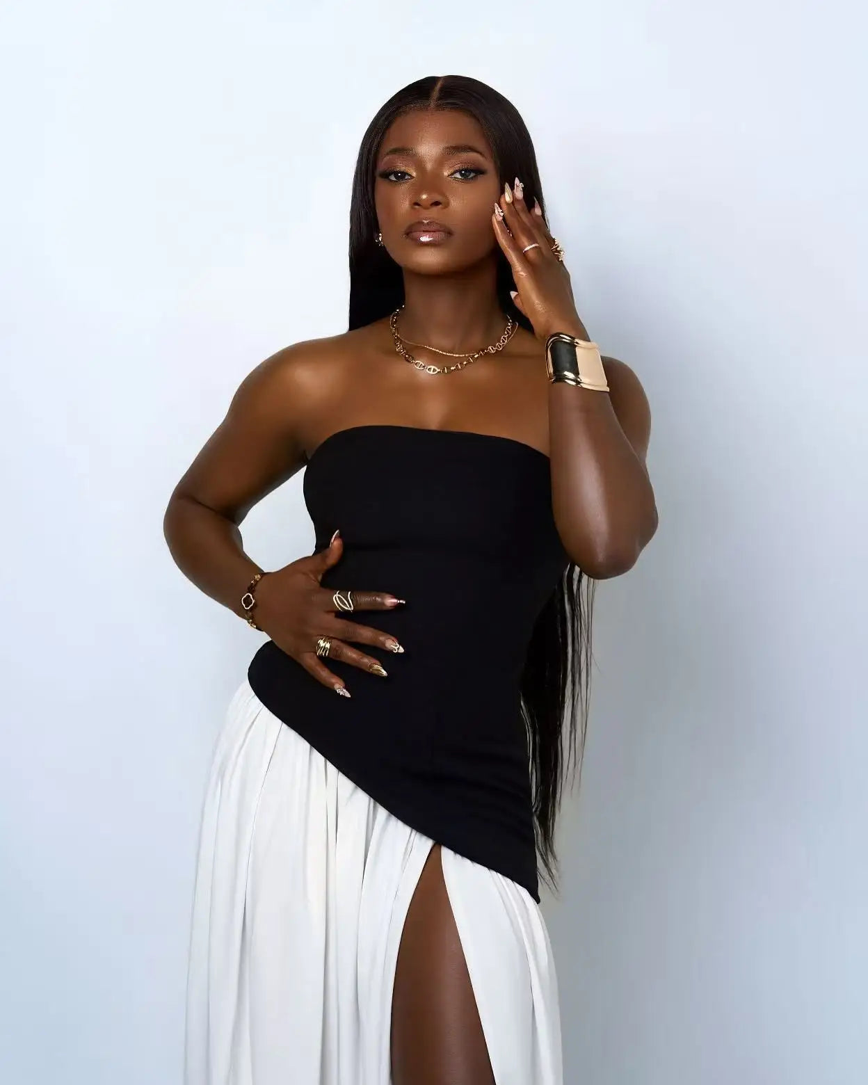 WholeWomen Sexy Strapless Off the Shoulder Bodycon Long Maxi Dress Birthday Party Celebrate Cocktail Evening Outfit black