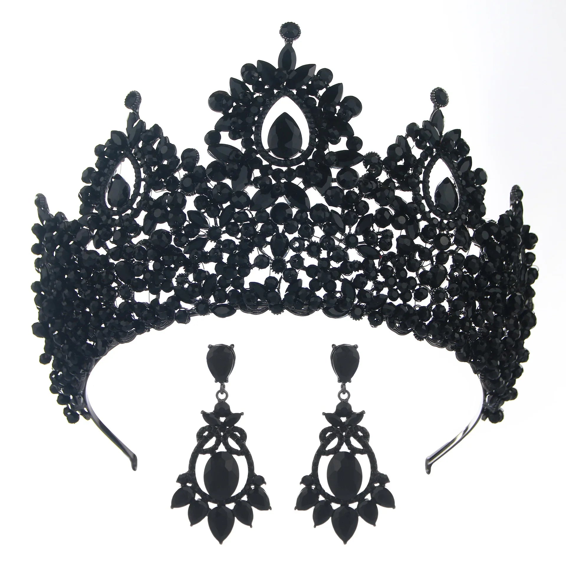 Baroque Crown For Queen Luxury Crystal Bridal Crowns And Tiaras For Wedding Hair Accessories Pageant Prom Hair Jewelry Headdress as picture 6