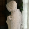 Lace Bridal Veil Short White Wedding Veils For Brides Evening Dinner Party Dress Women Girl Gifts Hair Accessories Jewelry a