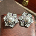 Luxury AAA Zircon Bridal Earrings Pearl CZ Cubic Zirconia Wedding Earring Brides Women Accessories Party Dinner Dress Jewelry a