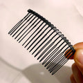 Four-Layer Black Tulle Veil Ribbon Edge Wedding Veil Multi-Layer Fingertip Length Bridal Veil Metal Comb