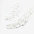 Porcelain Flower Hair Comb Clip Pin Pearl Hairpin For Brides Party Gift Floral Head Pieces Wedding Accessories Bridal Jewelry