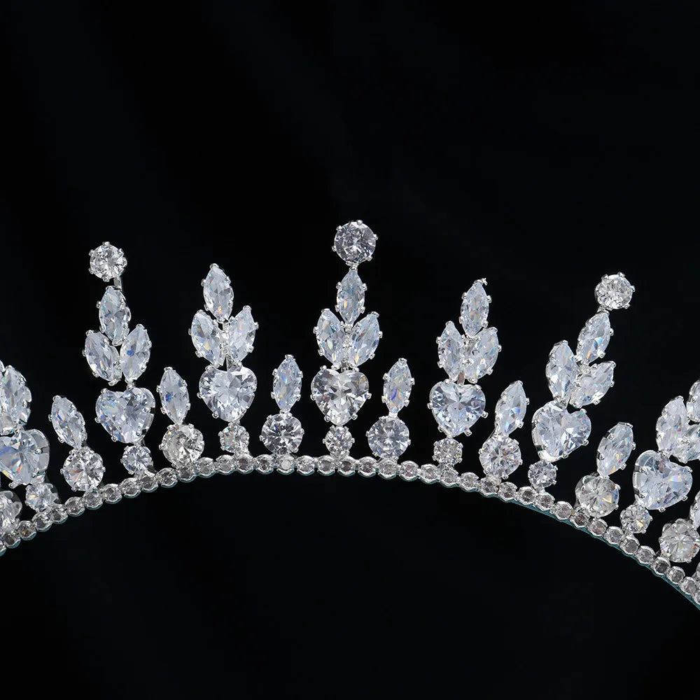 Wedding Hair Accessories AAA Zircon Tiaras and Crowns Zirconia Headpiece For Brides Women Birthday Gifts Headband Bridal Jewelry