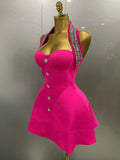 Women Black Sexy Off the Shoulder Shinning Crystal Bodycon Bandage Long Dress Gloves Elegance Celebrate Evening Party Dress