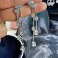 Luxury Zircon Wedding Earrings Cubic Zirconia Bridal Water Drop Earring For Bride Accessories Women Evening Party Dress Jewelry