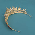 Baroque Crowns And Tiaras For Women Crystal Queen Princess Bridal Crown For Wedding Hair Accessories Party Prom Hair Jewelry