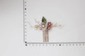 Wedding Accessories Pink Flower Hairpin Leaf Hair Comb Pin Clip For Brides Bridesmaids Crystal Pearl Head Piece Bridal Jewelry b