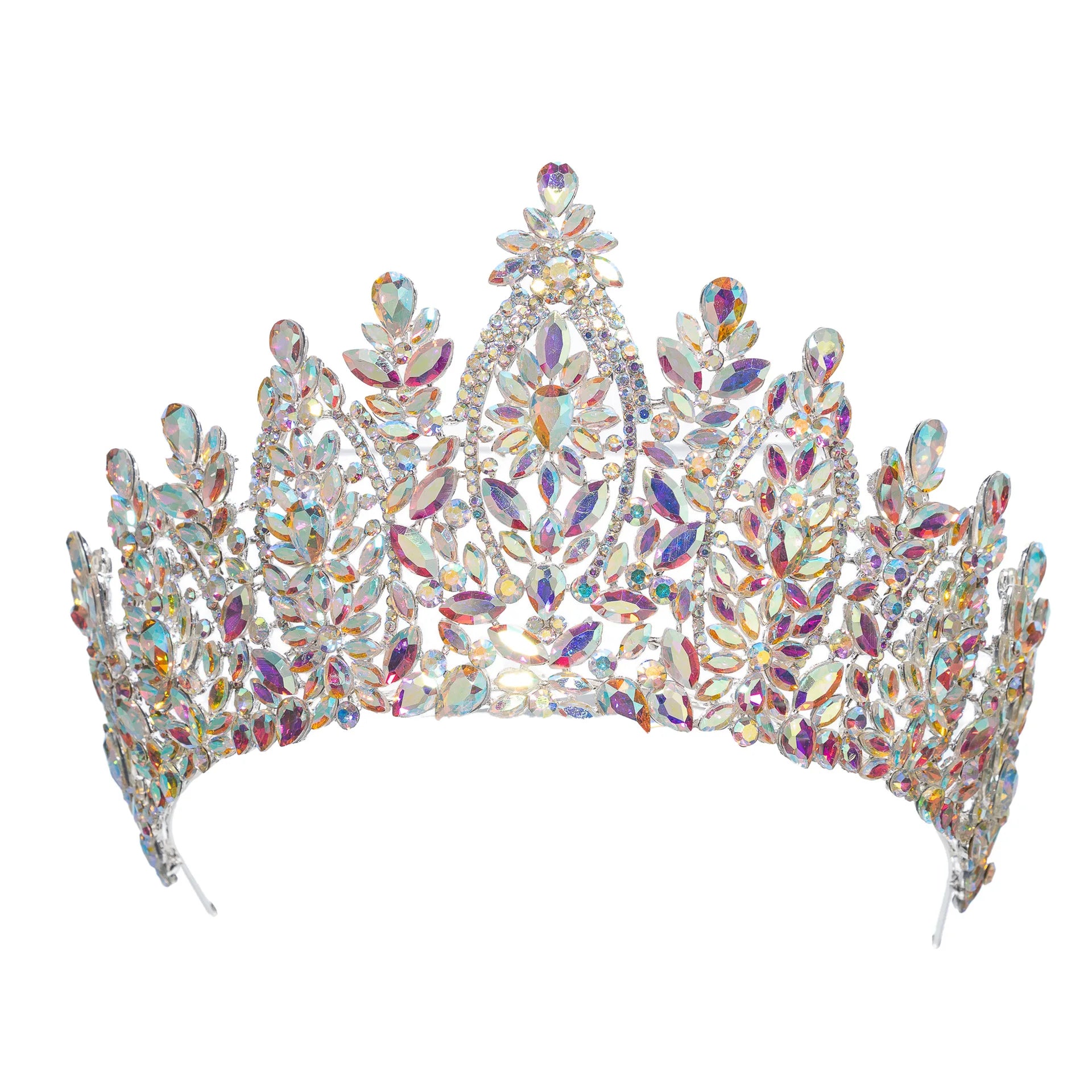 Crystal Wedding Crowns For Queens Princess Large Bridal Tiara Crown For Pageant Miss Universe Wedding Hair Jewelry Headdress as picture 3