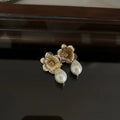 Bridal Jewelry Flower Head Pieces Pearl Hair Comb Pin Clip Vintage Gold Color Brides Bridesmaids Hairpin Wedding Accessories K07