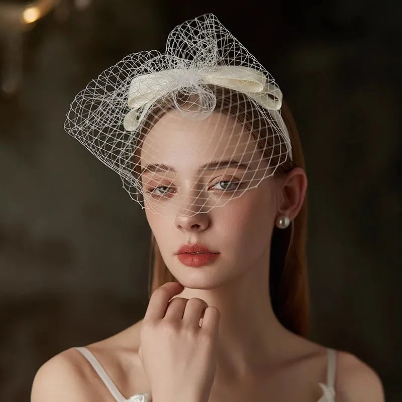 Bridal Hair Jewelry Veil Headbands Hairbands Headpieces For Brides Women Girl Party Dinner Dress Headwear Wedding Accessories