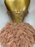 Women Sexy Strapless Mesh Two Pieces Set Celebrity Nightlcub Party Photo Shoot Outfit Prom Gown Luxury Birthday Dresses