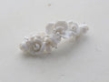 Wedding Accessories Porcelain Flower Hair Pin Clip Women Girl Hairpin For Brides Gold Silver Color Head Piece Bridal Jewelry silver color M