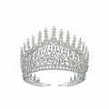 Baroque Queen Crowns For Women Crystal Bridal Tiara Crown For Wedding Pageant Bride Headpiece Party Prom Hair Jewelry Headdress as picture
