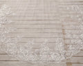Lace with Sequins in White , off-White , Ivory Wedding Veil Cathedral Length Bridal Veil