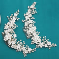 Flower Hair Combs For Wedding Bride Hair Accessories Pearl Bridal Hair Clips Hairpin For Women Wedding Hair Pieces Headdress