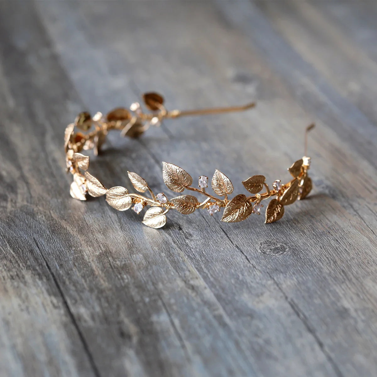 Wedding Hair Accessories Zircon Crystal Tiaras and Crowns Vintage Gold Color Headband For Brides Leaf Headpiece Bridal Jewelry a