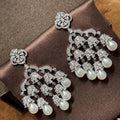 Pearl AAA Zircon Bridal Earrings Cubic Zirconia Wedding Earring For Brides Bridesmaids Accessories Women Prom Jewelry