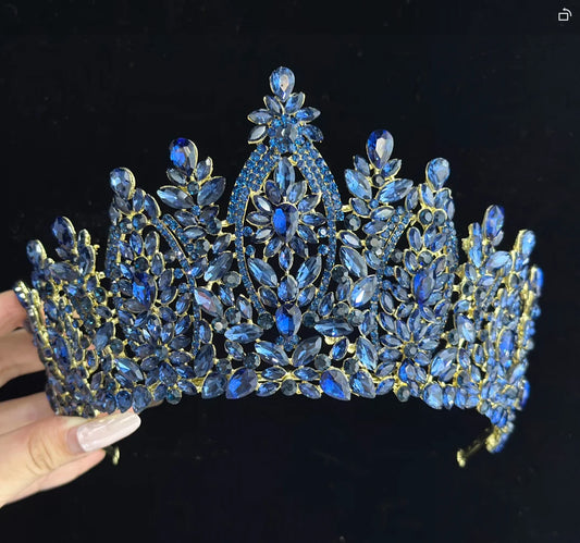 Crystal Wedding Crowns For Queens Princess Large Bridal Tiara Crown For Pageant Miss Universe Wedding Hair Jewelry Headdress