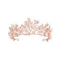 Wedding Crowns For Bride Crystal Flower Fairy Bridal Tiara Crown For Women Girlfriend Diadem Party Bride Hair Jewelry Headdress
