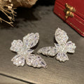 Luxury Butterfly Zircon Bridal Earrings Cubic Zirconia Wedding Earring For Brides Accessories Women Birthday Gifts Jewelry