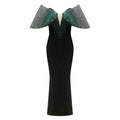Ladies Women Celebrity Sexy Off Shoulder Pearl White Bodycon Maxi Long Bandage Dress Elegant Evening Club Party Outfit