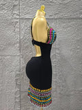 Top Quality Women Sleeveless Sexy V-Neck Shinning Crystal Bodycon Mini Bandage Dress Celebrate Nightclub Party Outfit Vestido