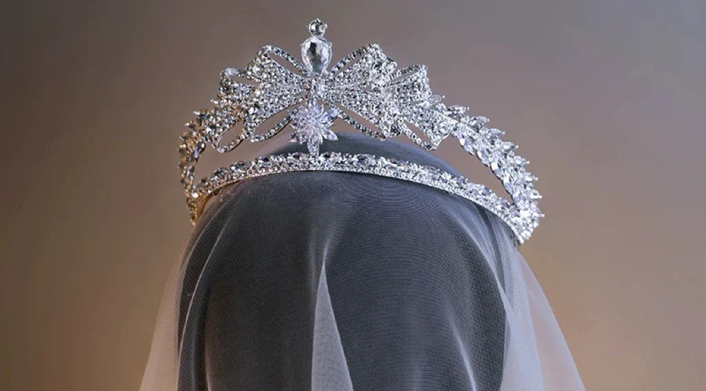 Bridal Hair Jewelry Crystal Zirconia Tiaras and Crowns Princess Queen Diadem For Brides Women Headpieces Wedding Accessories