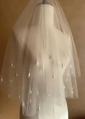 Short Pearl Beads Bridal Veil White Wedding Veils For Evening Dinner Party Dress Women Gift Hair Accessories Brides Jewelry a